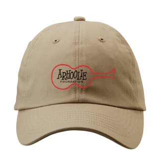 Arhoolie Records label logo Washed Baseball Cap (Kahki)