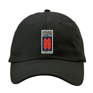 Muscle Shoals Sound label logo Washed Baseball Cap (Black)