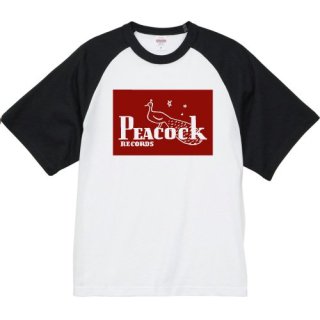 Peacock Records Label Logo Raglan T Shirts / 3 colors<img class='new_mark_img2' src='https://img.shop-pro.jp/img/new/icons6.gif' style='border:none;display:inline;margin:0px;padding:0px;width:auto;' />
