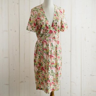  Flower Print Dress ԡ ۥ磻 Υͥå 岰졼ץե롼 ࡼ