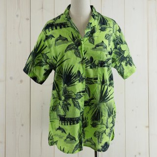 <img class='new_mark_img1' src='https://img.shop-pro.jp/img/new/icons14.gif' style='border:none;display:inline;margin:0px;padding:0px;width:auto;' /> Made in France VALISERE Hawaiian shirt åե ϥ磻󥷥 ꡼ Υͥå 岰졼ץե롼 ࡼ