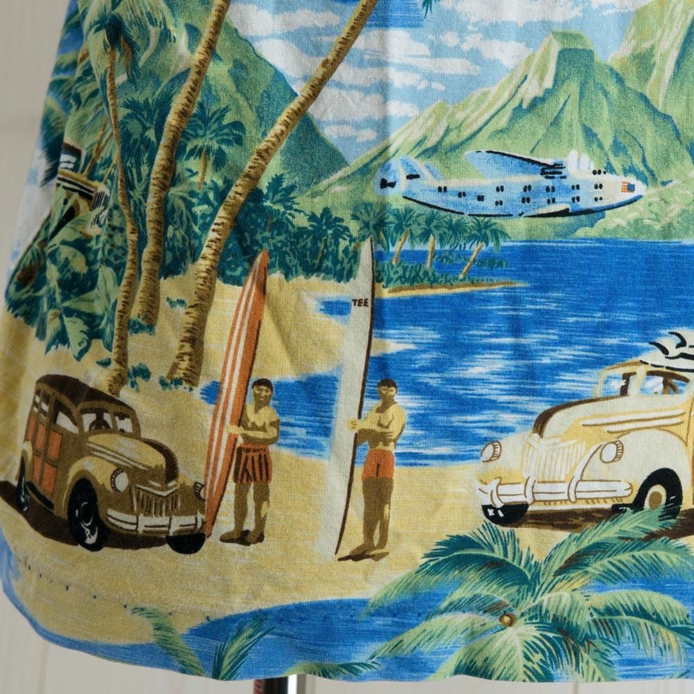 Nui Nalu Hawaiian shirt |アメリカ製 ヤシの木柄 ハワイアンシャツ