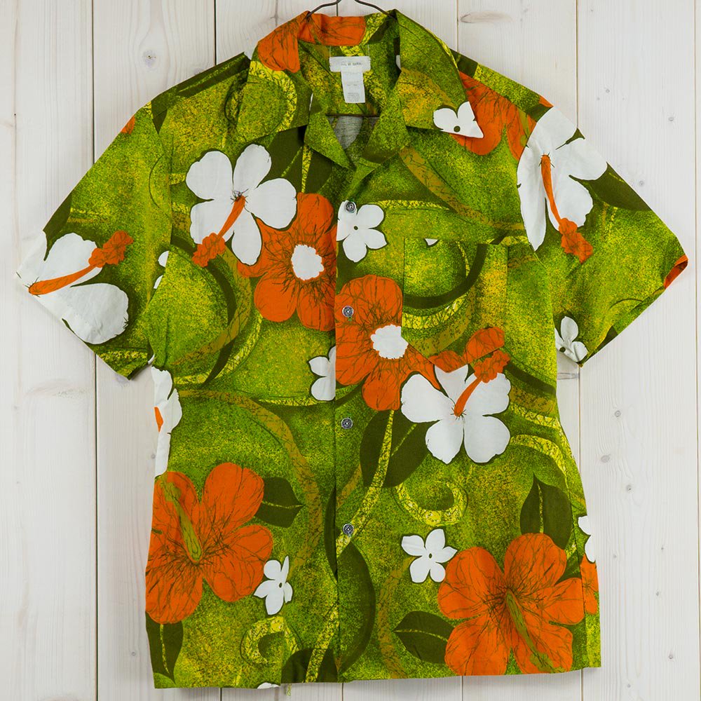  <img class='new_mark_img1' src='https://img.shop-pro.jp/img/new/icons14.gif' style='border:none;display:inline;margin:0px;padding:0px;width:auto;' />Vintage  Made in Hawaii  Hawaiian shirt ե꡼  ͥå  岰졼ץե롼 ࡼ