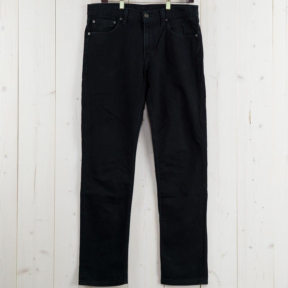 LEVI'S 511 ブラック W32 L32 スキニー ストレッチ - 古着屋