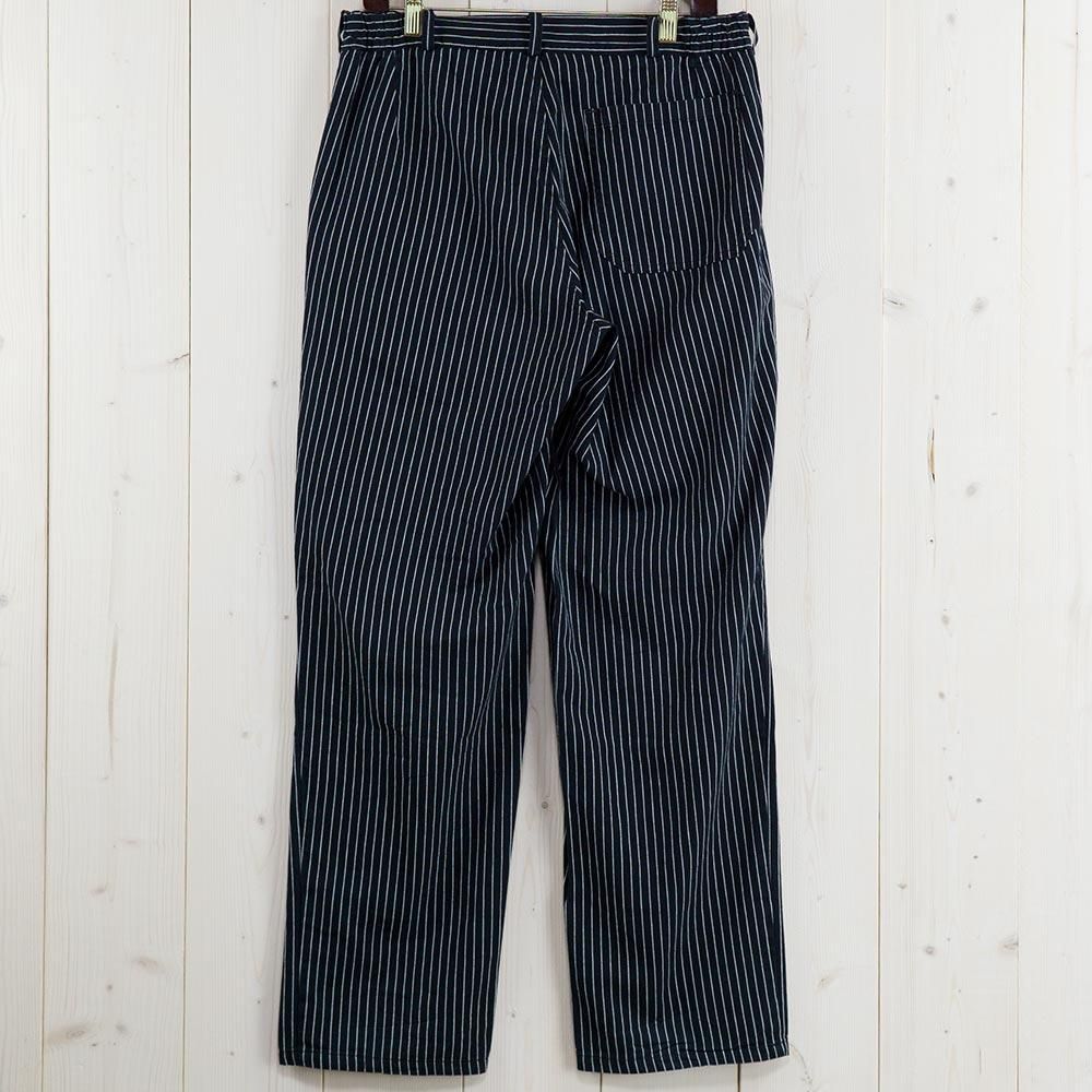 German Work Pants ストライプパンツ ブラック - 古着屋 German Work Pants ストライプパンツ ブラック - 古着屋