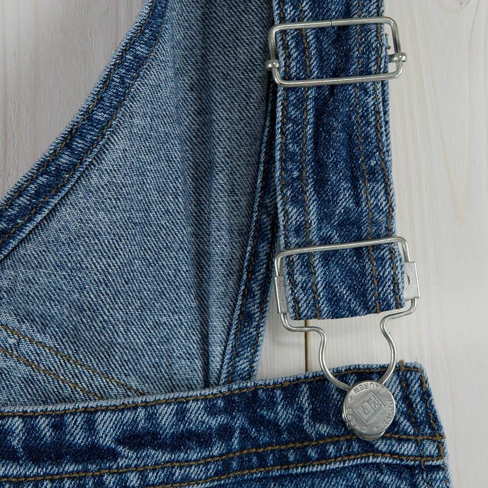 チャップスラルフローレン CHAPS Ralph Lauren オーバーオール CHAPS RALPH LAUREN Overalls ブルー - 古着屋グレープフルーツ
