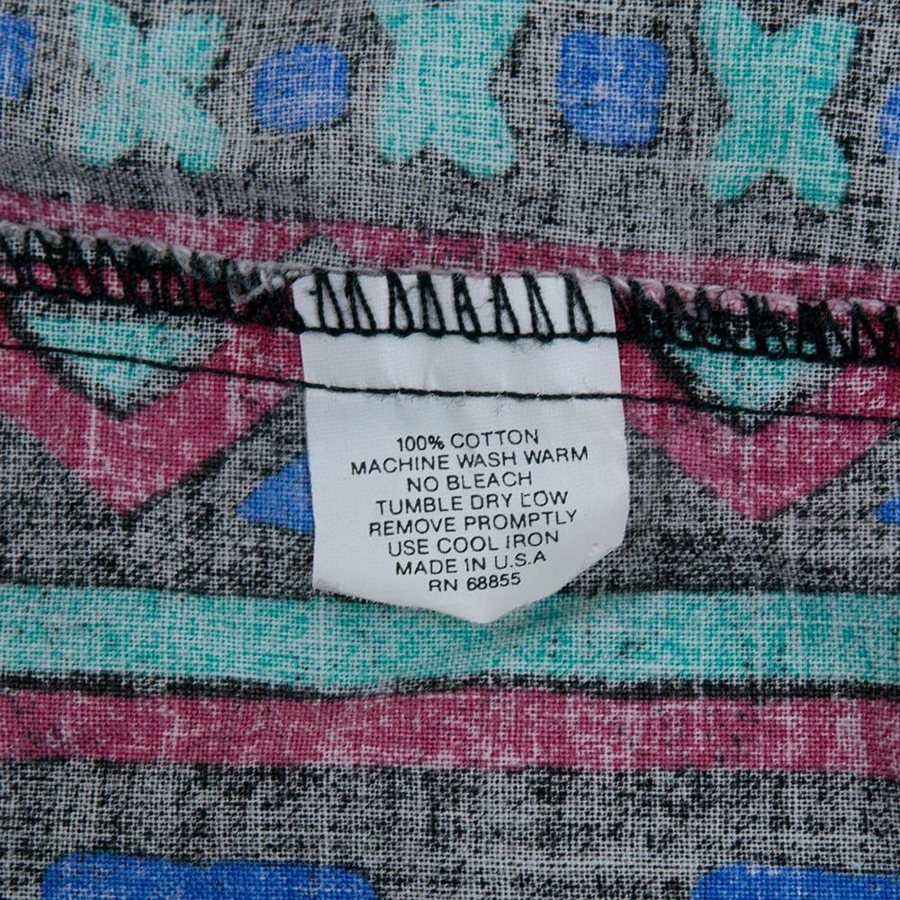 アメリカ製 90's Boily Objects 半袖総柄シャツ - 古着屋