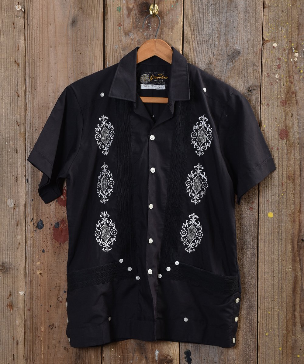 Guaya・teco”メキシコ製 キューバシャツ ブラック - 古着のネット通販