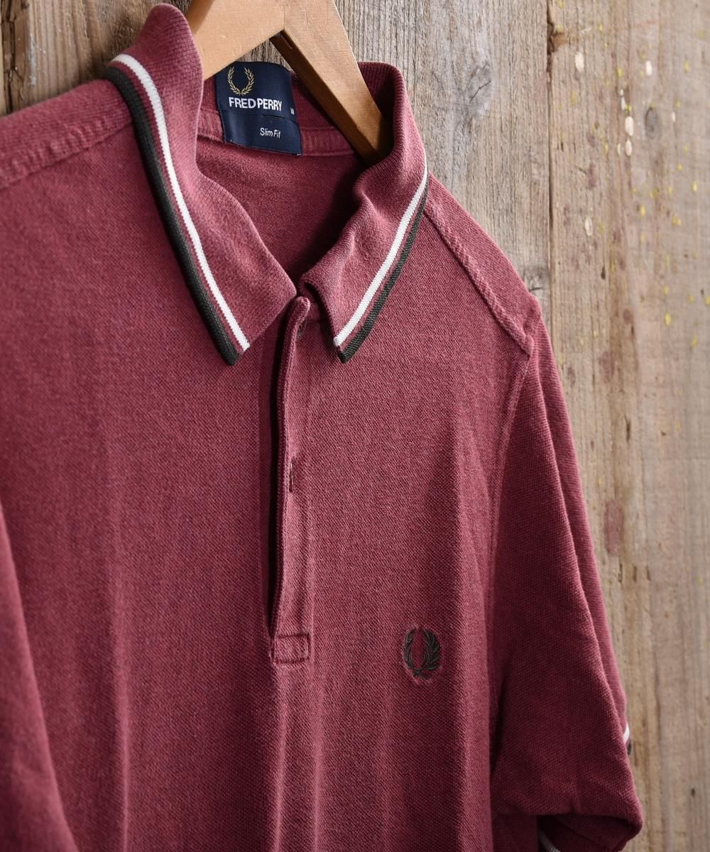 FRED PERRY”ポロシャツ|ワインレッド|Mサイズ - 古着屋 FRED PERRY”ポロシャツ|ワインレッド|Mサイズ - 古着屋