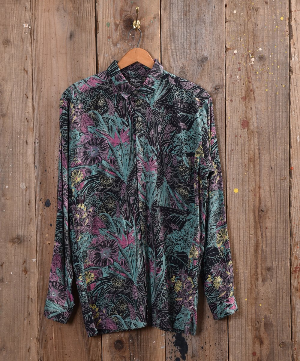  Multi color  flower pattern Shirt   ͥå  岰졼ץե롼 ࡼ