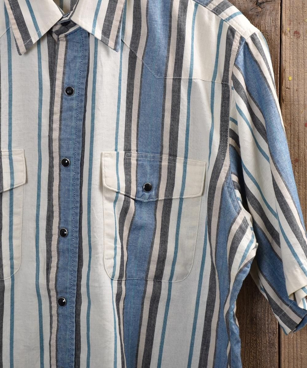 Wrangler stripe Western Shirt å󥰥顼 ȥ饤 󥷥ĥͥ