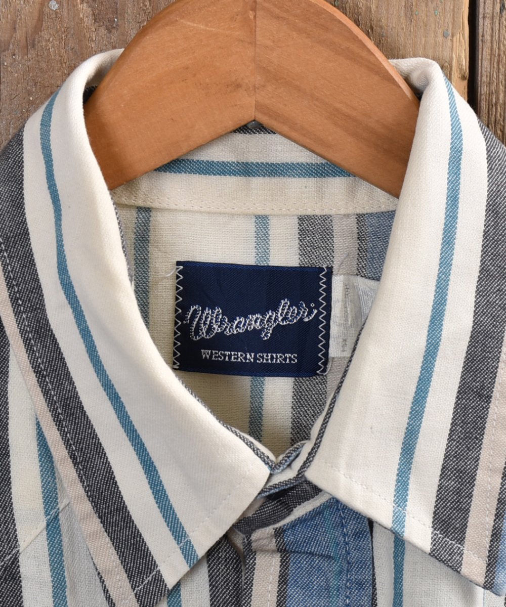 Wrangler stripe Western Shirt å󥰥顼 ȥ饤 󥷥ĥͥ