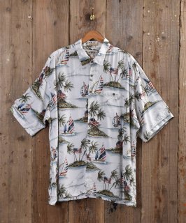 Multi pattern short sleeve rayon Shirt Ⱦµ졼󥷥  ӥå Υͥå 岰졼ץե롼 ࡼ