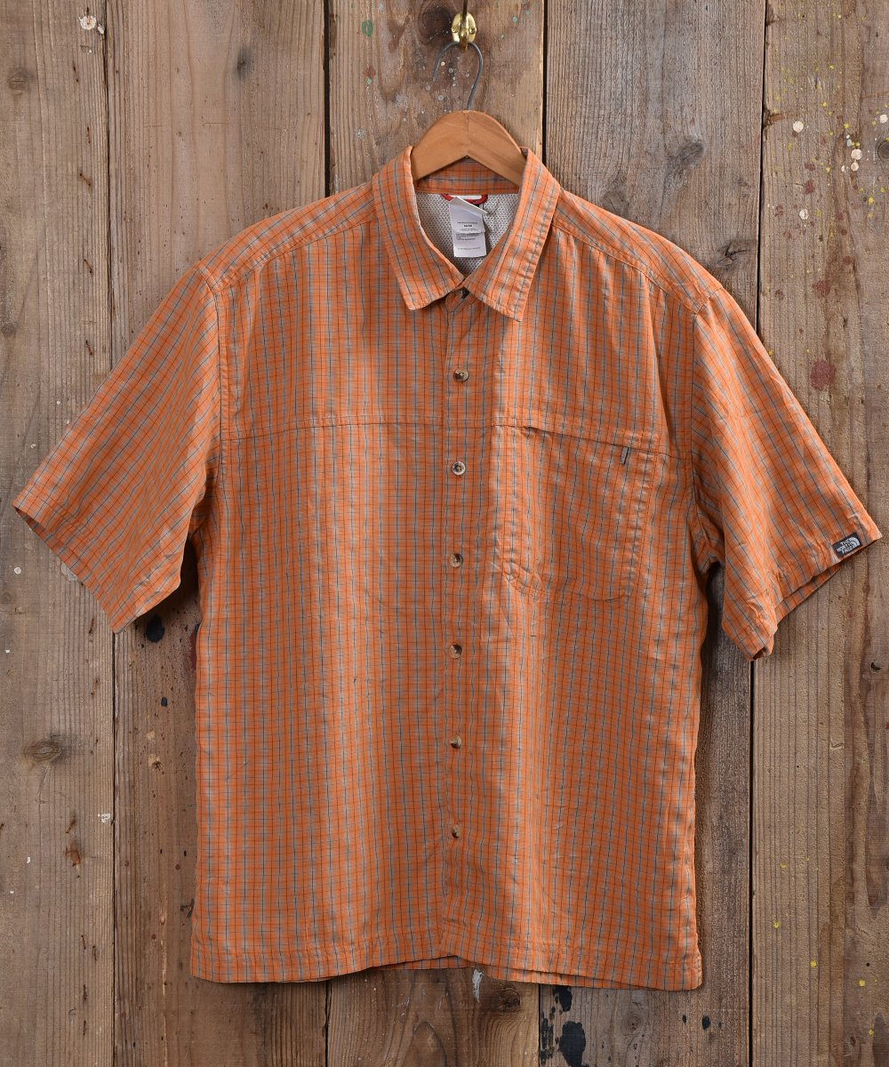 THE NORTH FACE” オレンジ系チェックシャツ - 古着のネット通販サイト ...