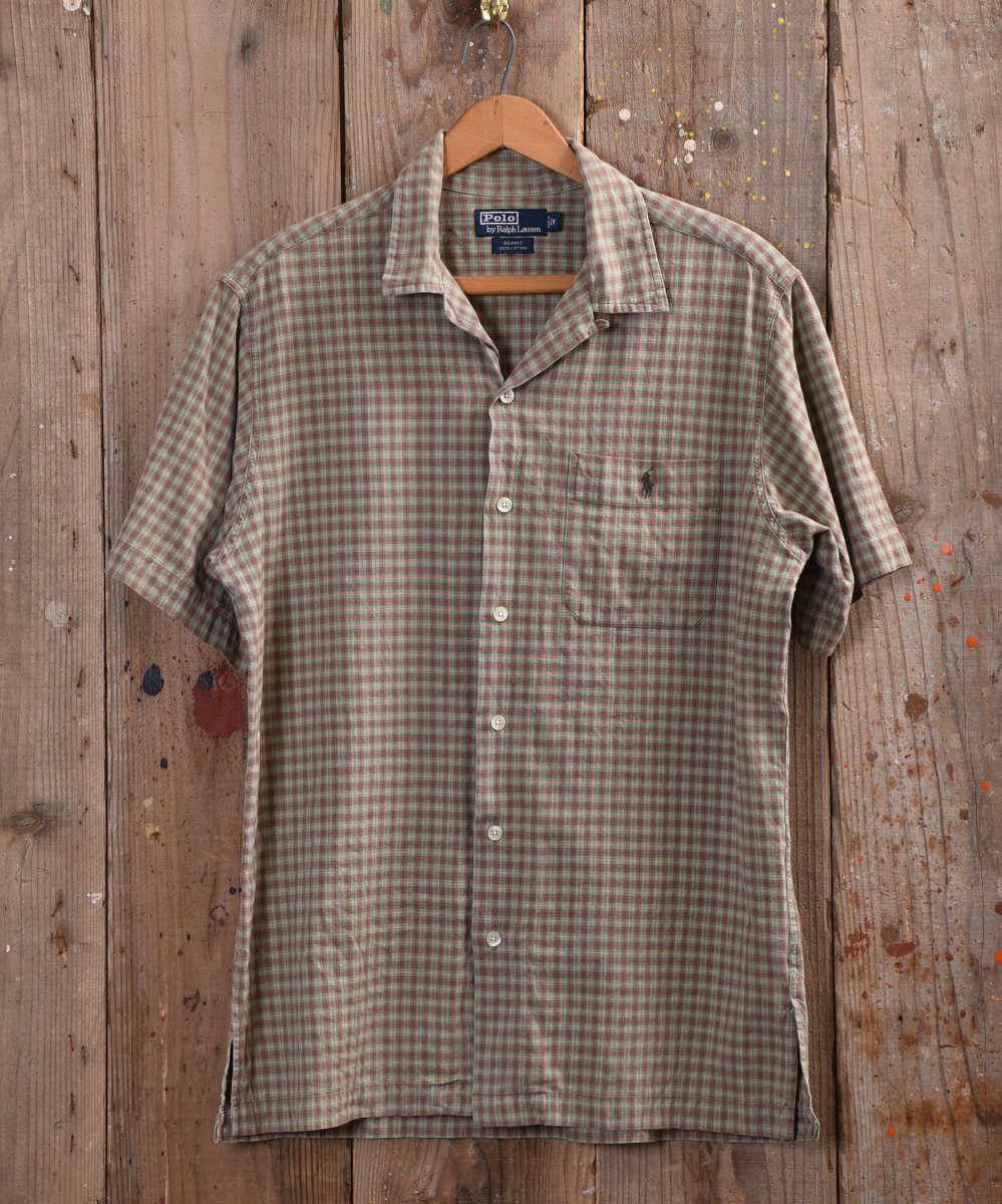 Ralph lauren Shirt ｜ オープンカラー チェックシャツ - 古着のネット 