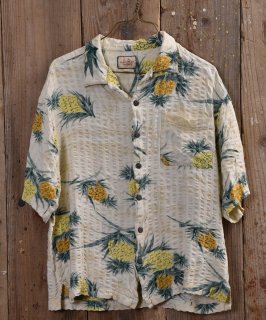 Hawaiian Shirt pineapple pattern| ϥ磻󥷥 ѥʥåץ Υͥå 岰졼ץե롼 ࡼ