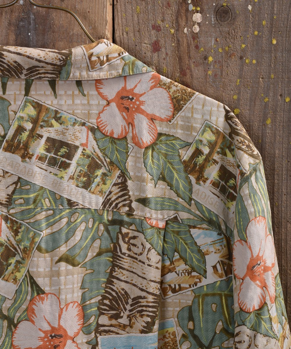 Travel Photo print Silk Hawaiian Shirt  | ιԼ̿륯ץȥϥ磻󥷥ĥͥ