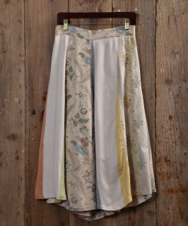 Vintage fabric remake skirt| ơե֥åᥤȡۥ磻 Υͥå 岰졼ץե롼 ࡼ