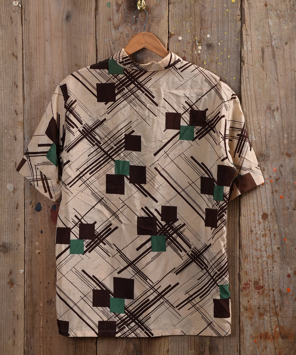 Abstract Pattern Short Shirt Ⱦµ ١奵ͥ