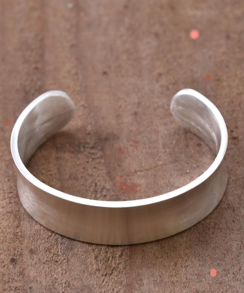 Silver Bangle 16mm Matte 4Fen | 16㎜ マットシルバーバングル - 古着