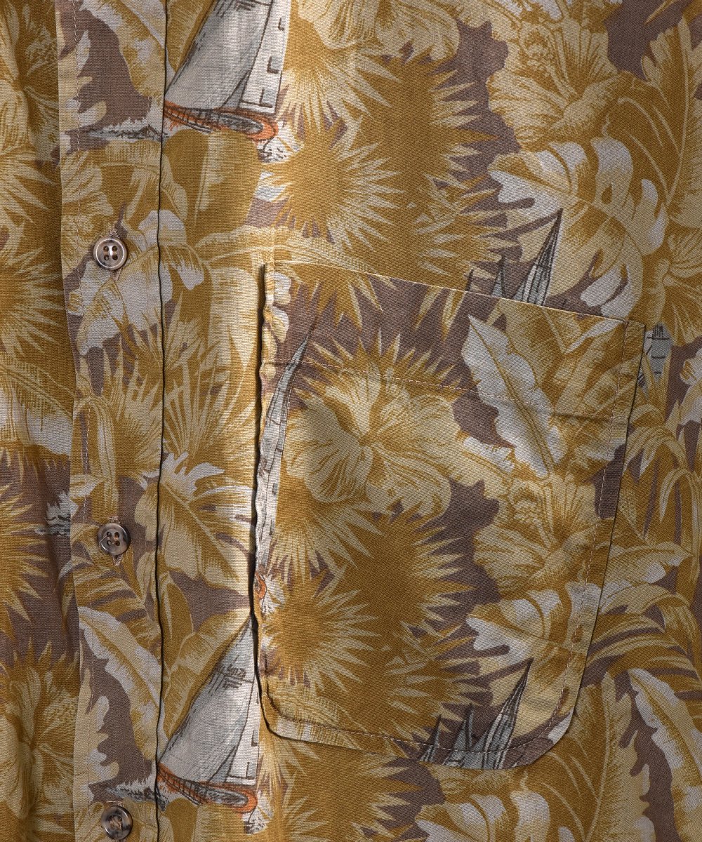European like north island pattern print Shirtå衼åǥĥͥ