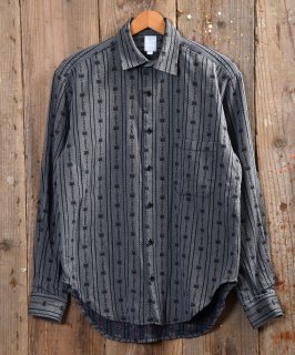 Good fabric Embroidery Stripe Shirt åȥ饤׻ɽ 졼 Υͥå 岰졼ץե롼 ࡼ
