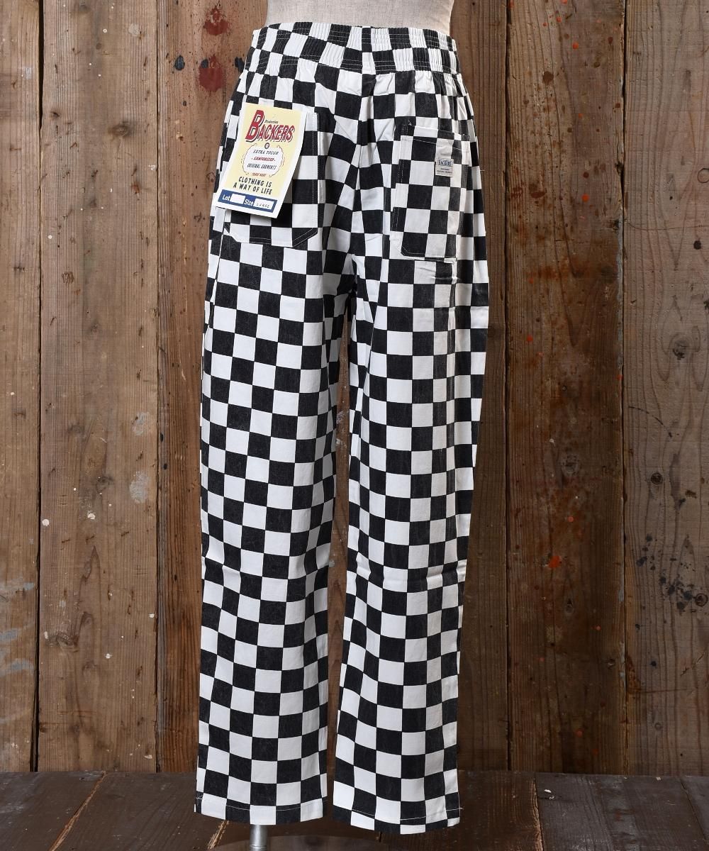 Checker Flag Pattern Easy Pants チェッカーフラッグ柄イージーパンツ 古着のネット通販サイト 古着屋グレープフルーツムーン Grapefruitmoon Onlineshop ヴィンテージアイテム レトロファッション