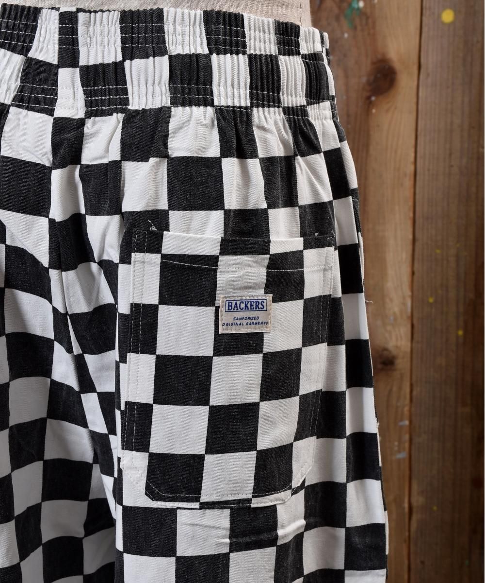 Checker Flag Pattern Easy Pants チェッカーフラッグ柄イージーパンツ 古着のネット通販サイト 古着屋グレープフルーツムーン Grapefruitmoon Onlineshop ヴィンテージアイテム レトロファッション