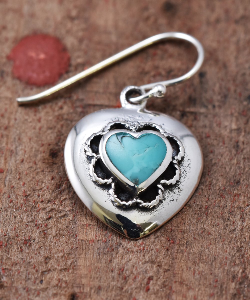  Silver Pierce  Turquoise Heart| ϡȷԥ  ͥå  岰졼ץե롼 ࡼ