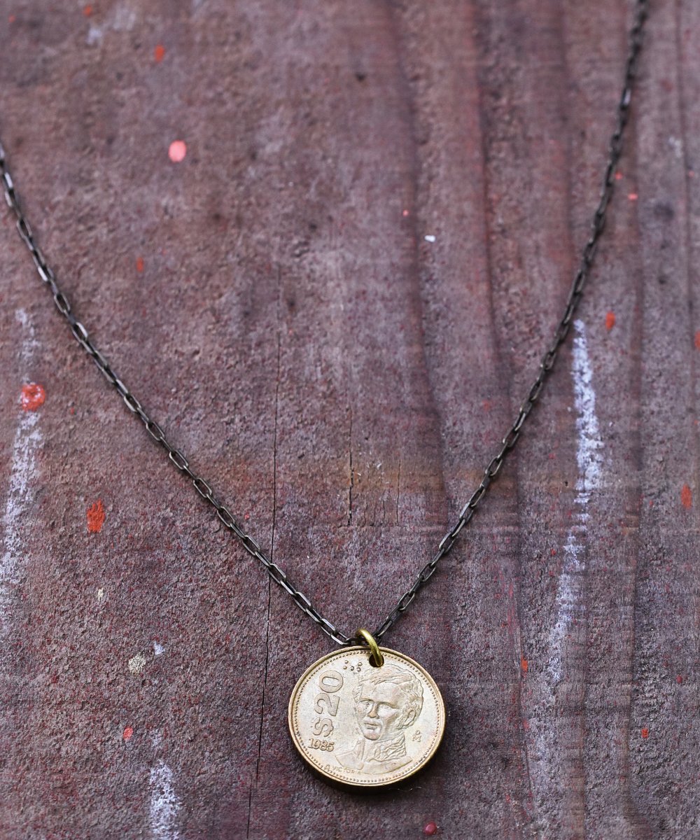 World Coin Necklace｜海外コインネックレス メキシコ 20peso - 古着の