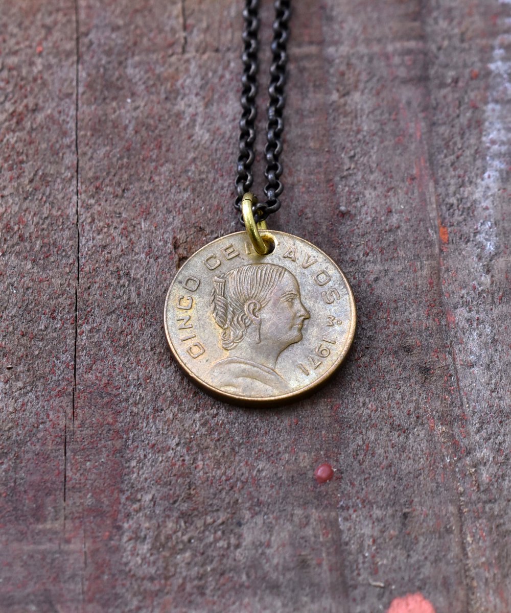World Coin Necklace｜海外コインネックレス メキシコ 5centavos