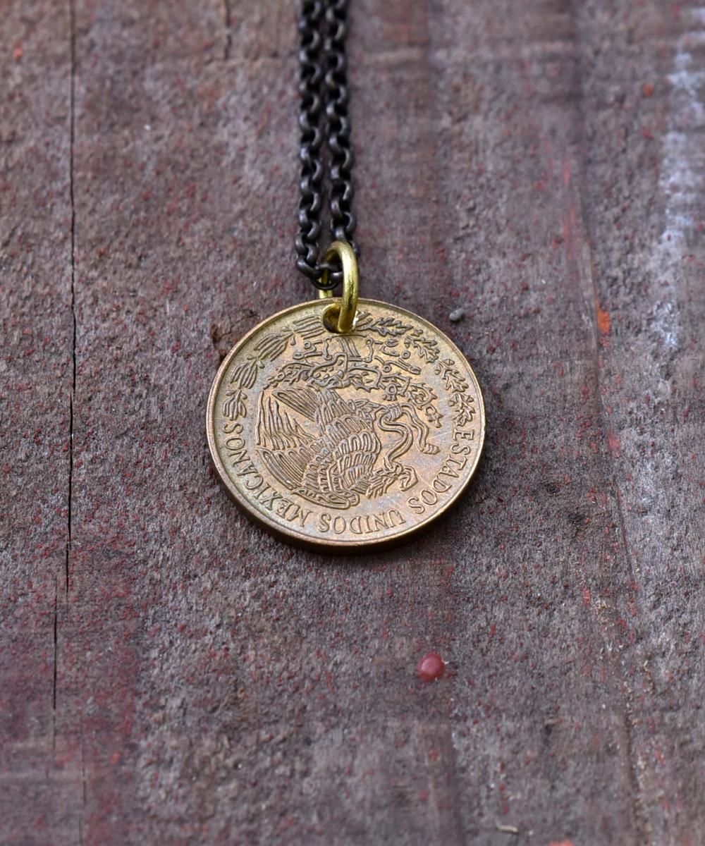 ★VINTAGE HOLLYWOOD★Round Coin Necklace★コインネックレス★ Amazon | American Coin Treasures ゴールドレイヤード シルバー