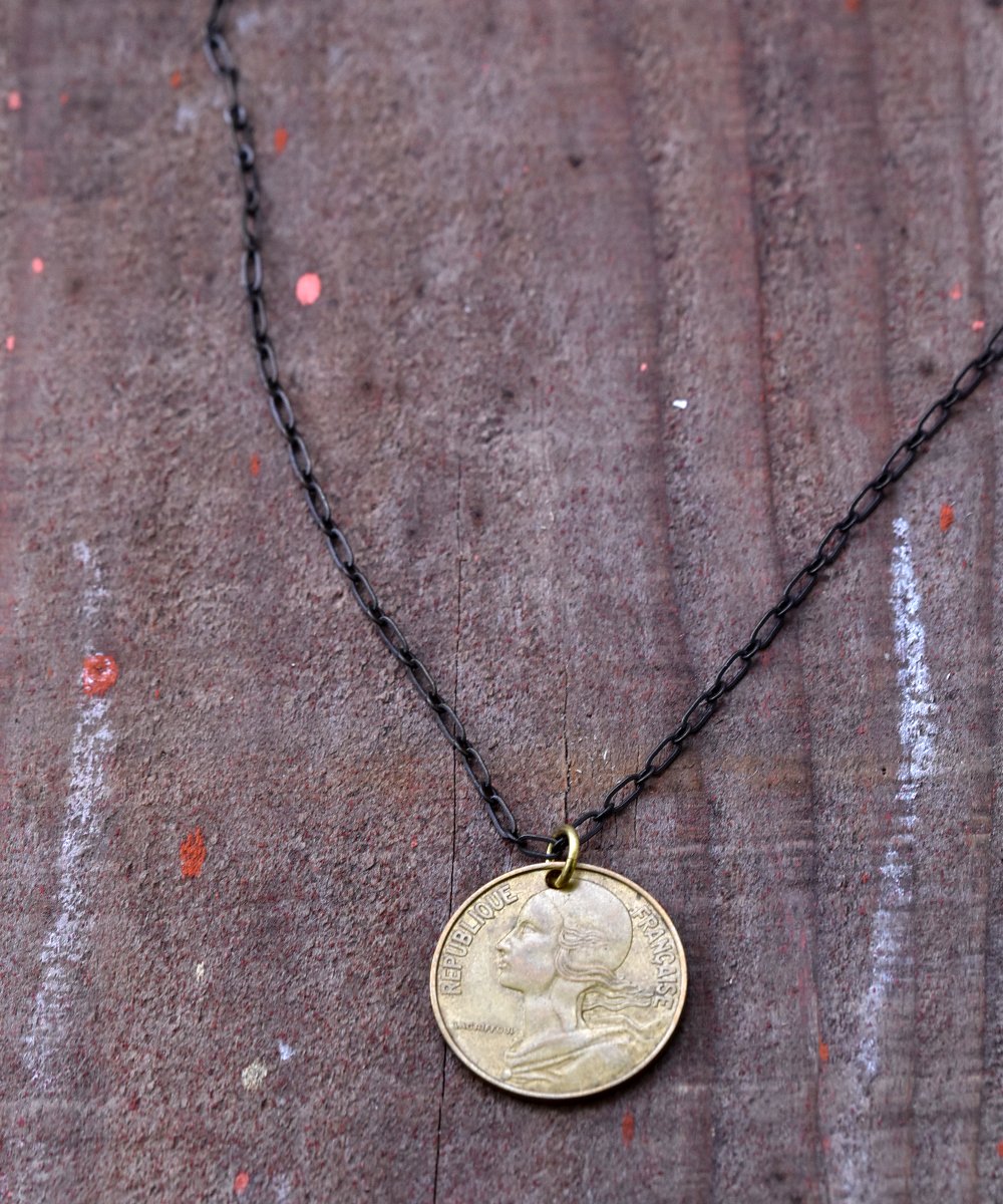 World Coin Necklace｜海外コインネックレス フランス ゴールド
