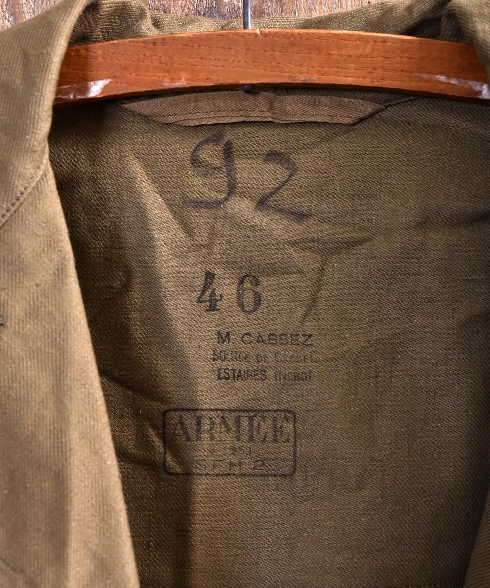 French Army M47 Field Jacket フランス軍m47フィールドジャケット 前期 サイズ46 古着のネット通販サイト 古着屋グレープフルーツムーン Grapefruitmoon Onlineshop ヴィンテージアイテム レトロファッション