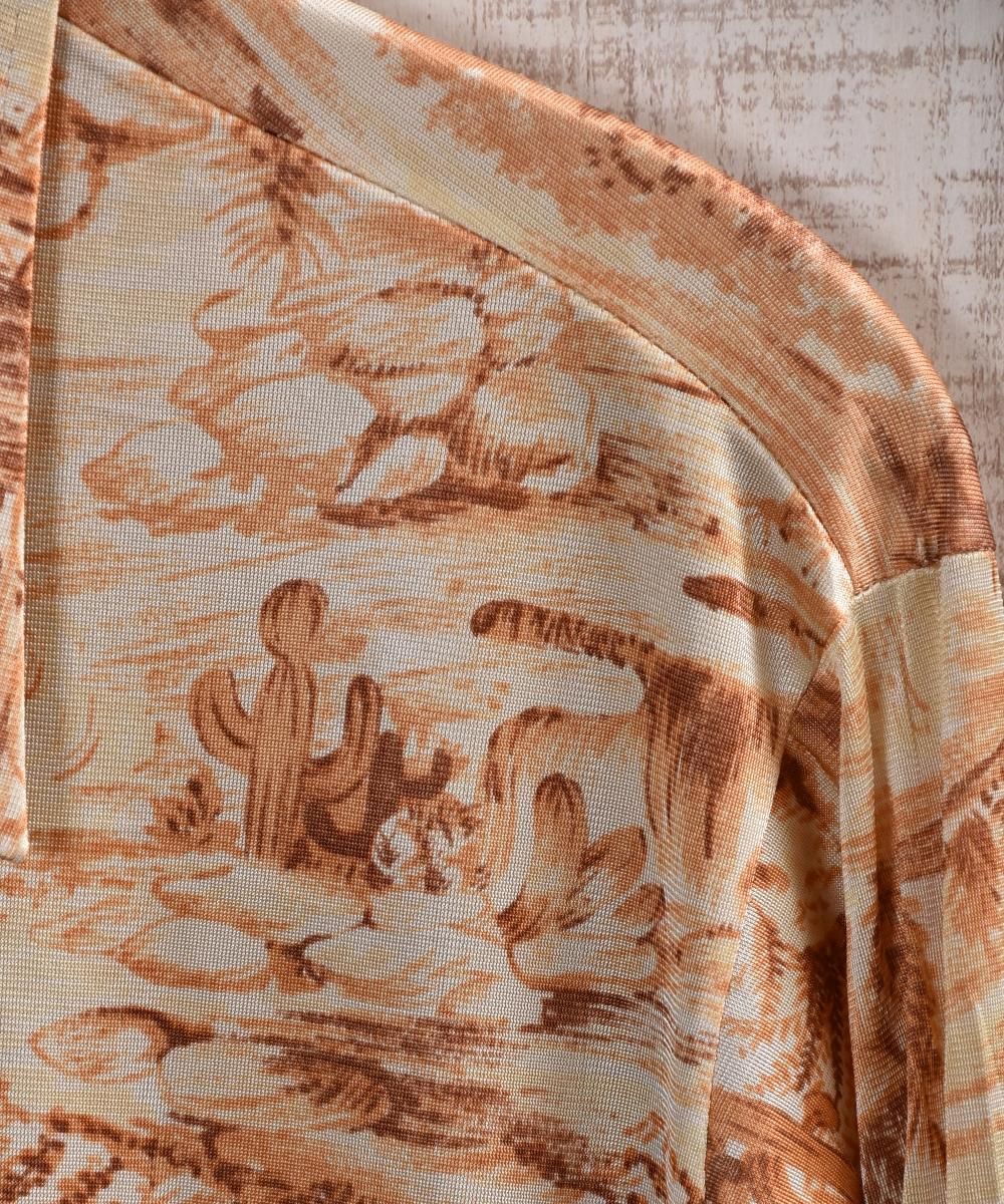 70's Made in USA Polyester Shirtåꥫ ݥꥷĥͥ