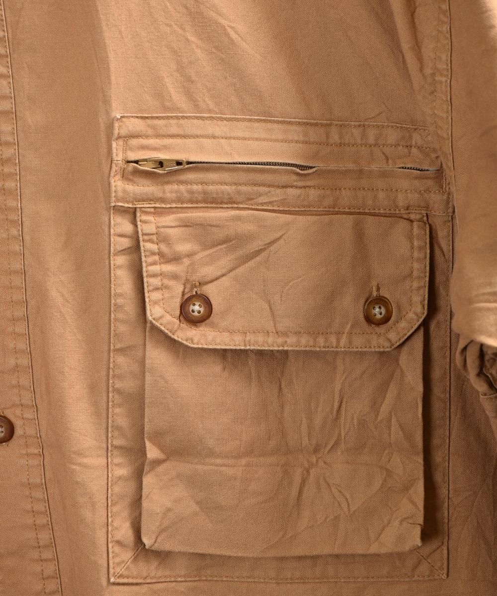Cabela S Safari Shirt Short Sleeve ショートスリーブサファリシャツ キャメル系 古着のネット通販サイト 古着屋グレープフルーツムーン Grapefruitmoon Onlineshop ヴィンテージアイテム レトロファッション