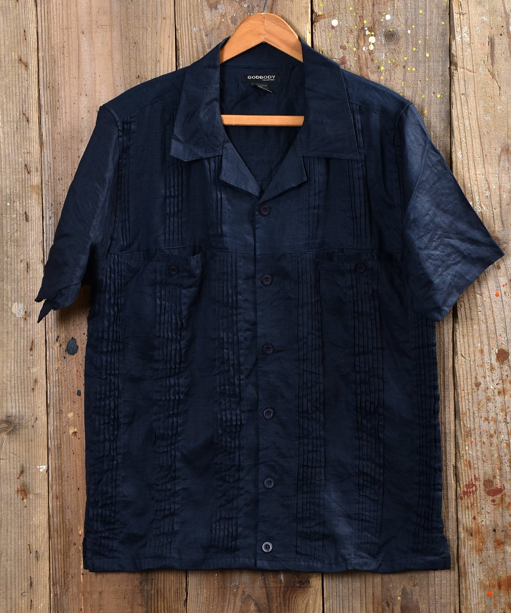  Line Fabric Short Sleeve Shirt åͥǺ Ⱦµ ͥӡ  ͥå  岰졼ץե롼 ࡼ
