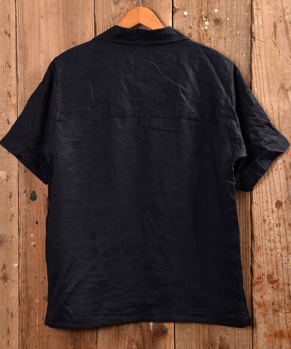Line Fabric Short Sleeve Shirt åͥǺ Ⱦµ ͥӡͥ