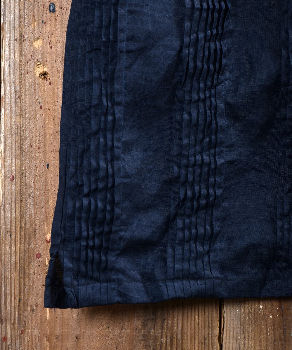 Line Fabric Short Sleeve Shirt åͥǺ Ⱦµ ͥӡͥ