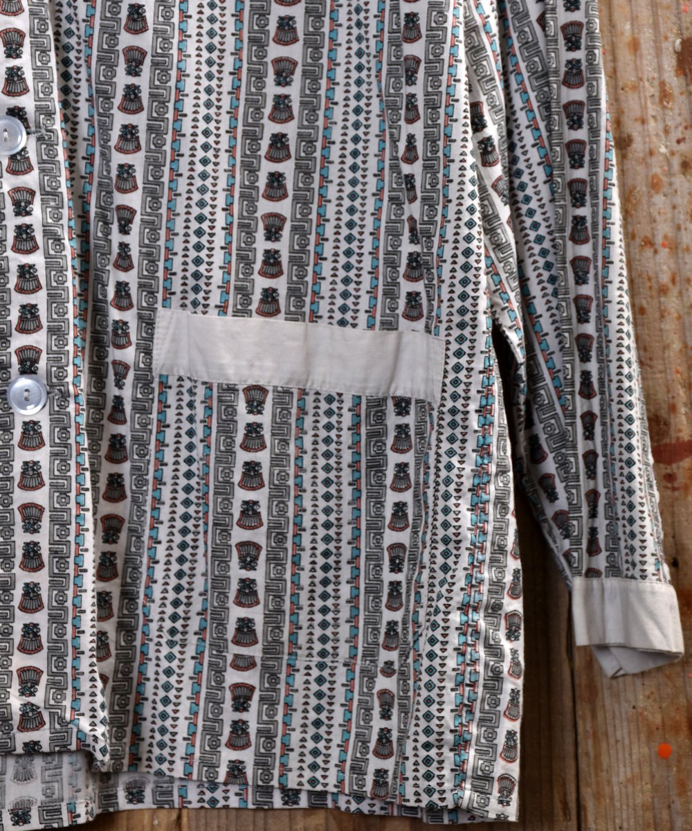 EURO ethnic pattern Pajamas Shirt ｜民族柄ユーロパジャマシャツ