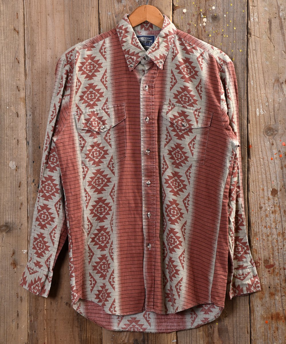Native multi pattern Western Shirt ｜ネイティブ総柄ウエスタン 