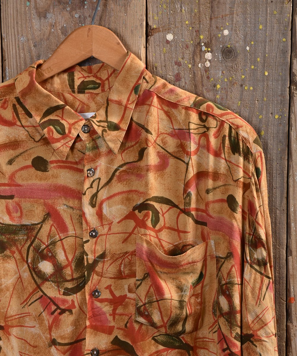 Artistic Multi pattern Shirt åƥƥåġ󥸷ϥͥ