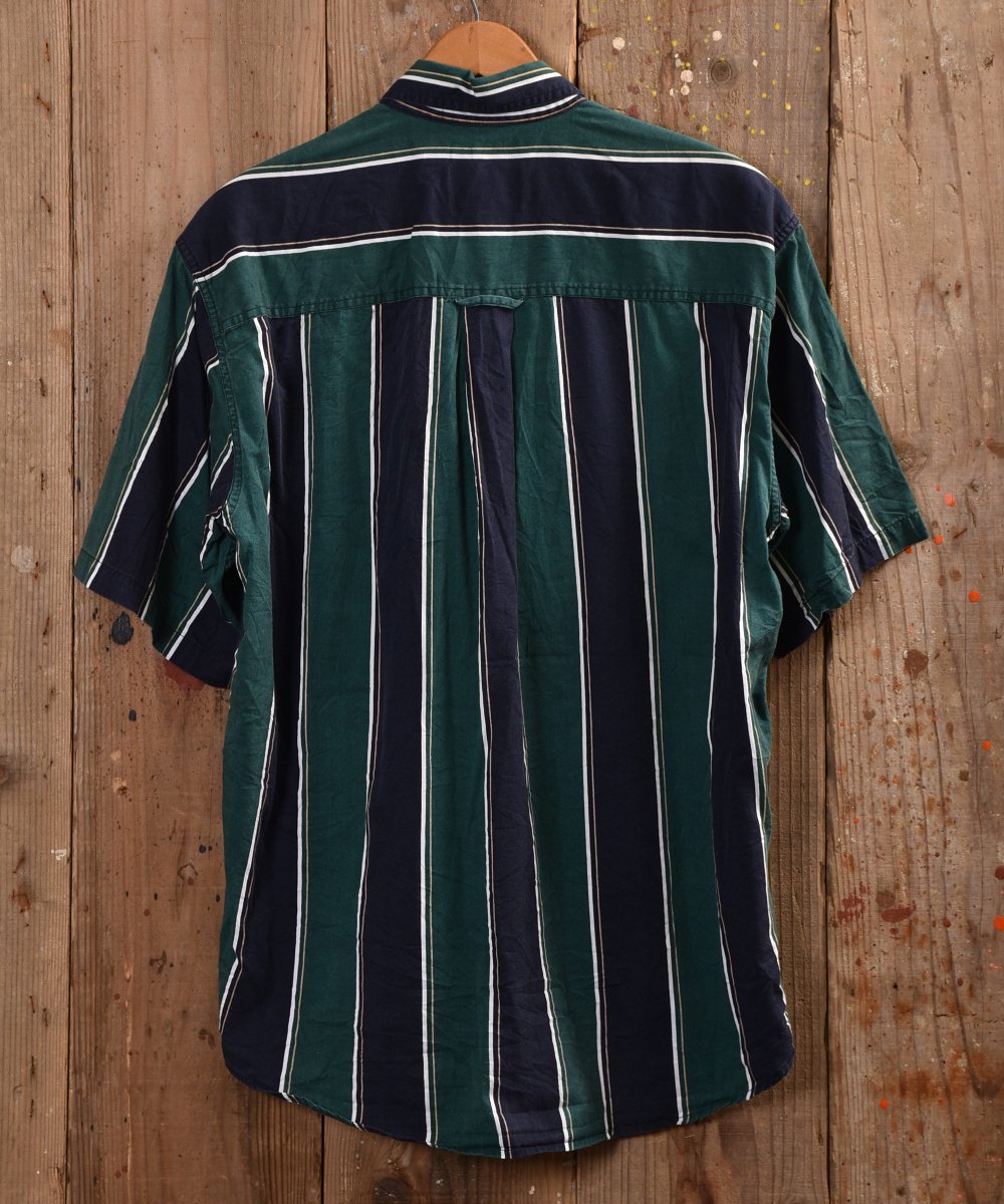 Big Stripe pattern  short sleeve Shirt åȥ饤Ⱦµ ꡼ϥͥ