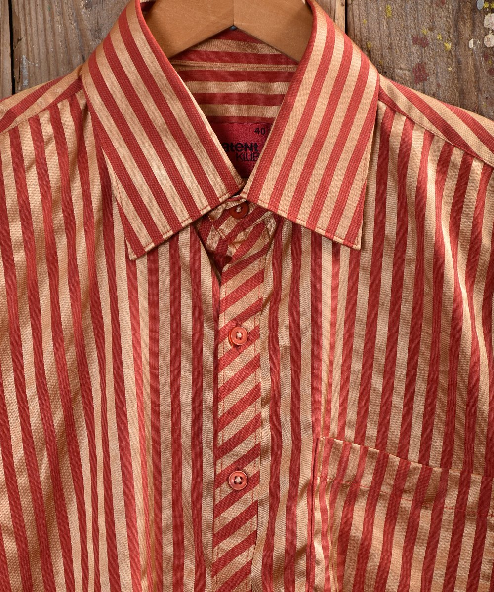 Golden color stripe pattern Shirt åǥ󥹥ȥ饤ץĥͥ