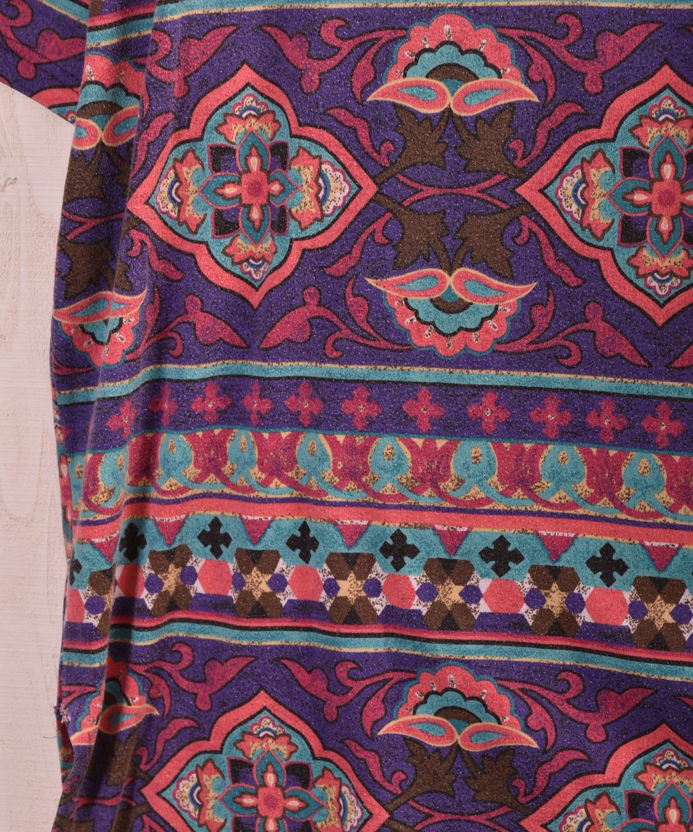 ethnic multi pattern T Shirt å˥åTĥͥ