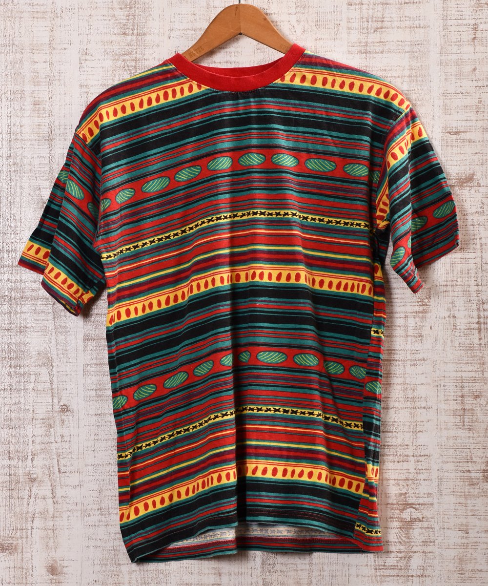  African ethnic pattern T Shirt  åեꥫ̱² T  ͥå  岰졼ץե롼 ࡼ