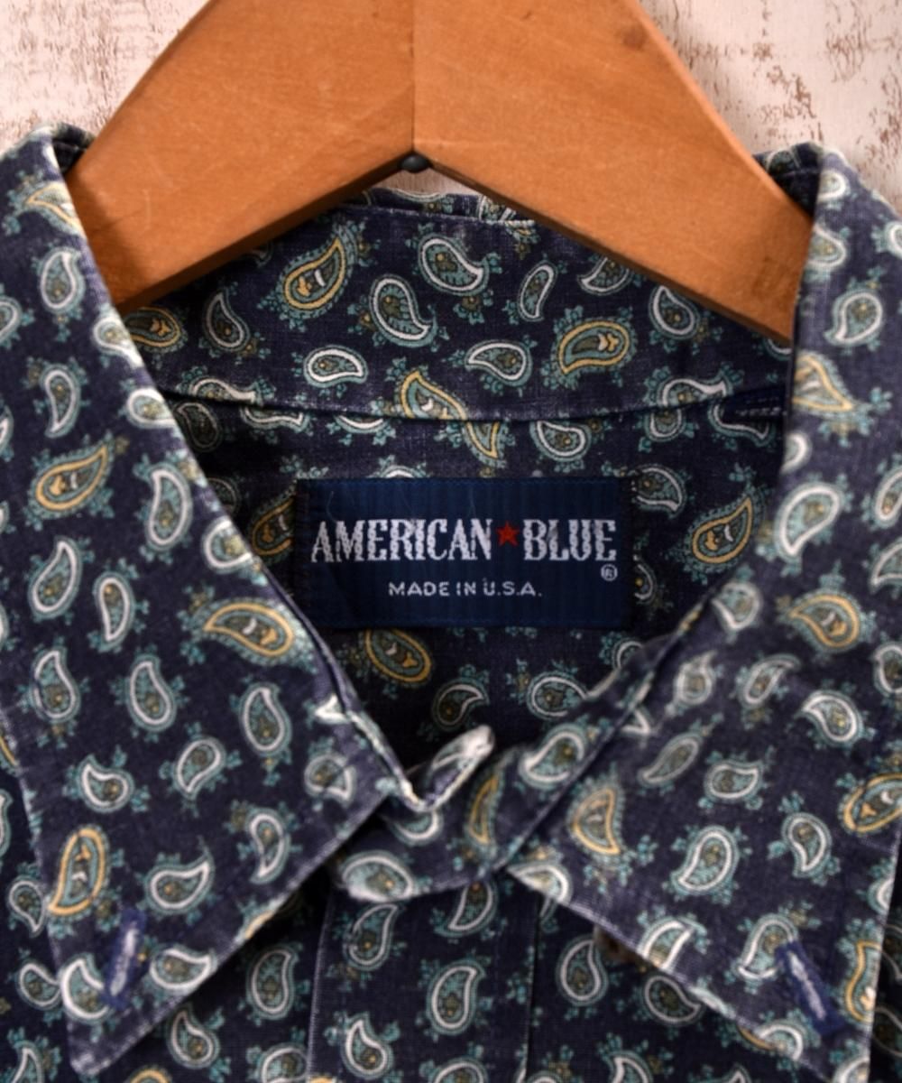 Made in USA Paisley Pattern Short Sleeve Shirtåꥫڥ꡼ Ⱦµĥͥ
