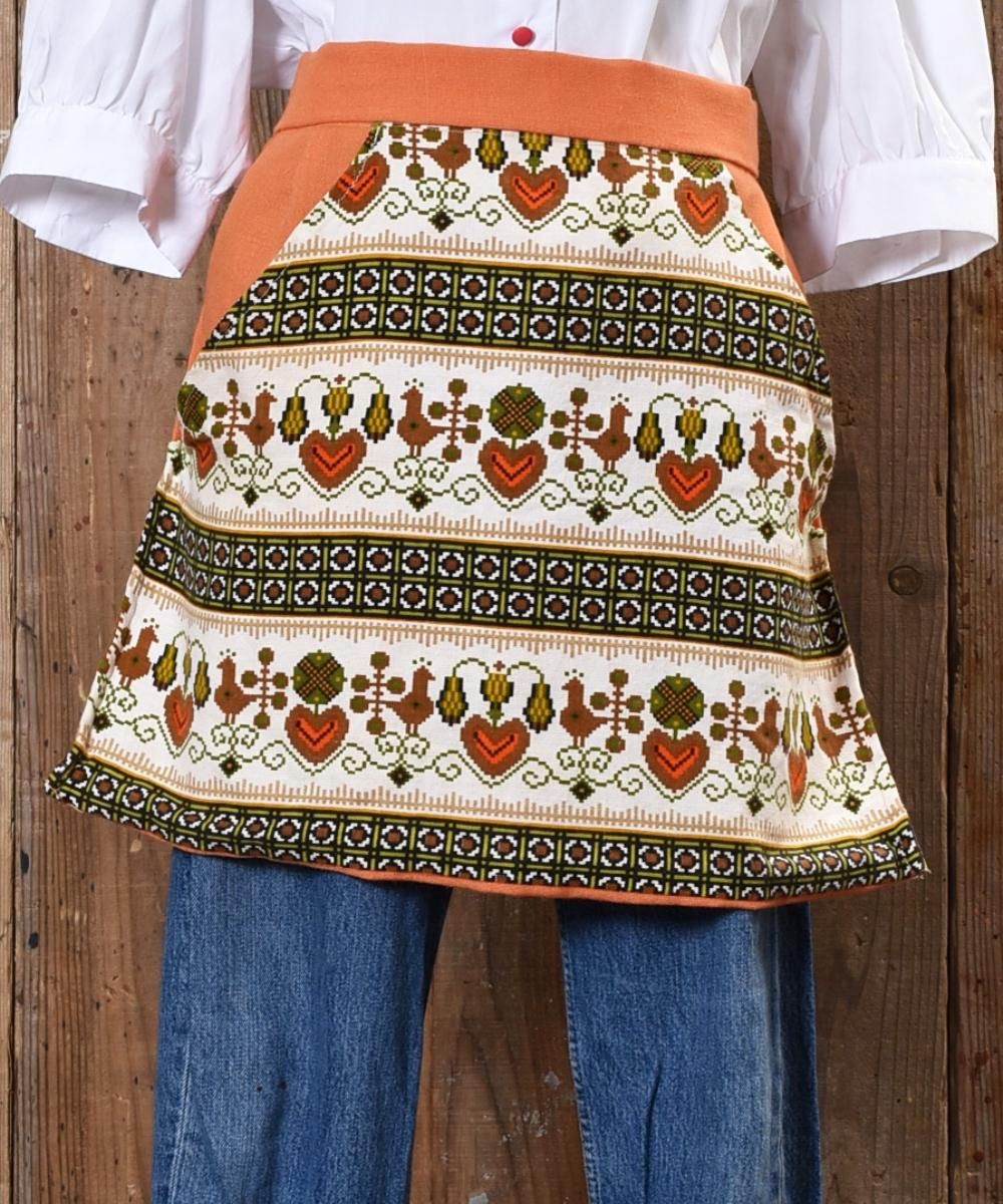 Tyrolean Embroidery Apron チロリアン刺繍エプロン 古着のネット通販サイト 古着屋グレープフルーツムーン Grapefruitmoon Onlineshop ヴィンテージアイテム レトロファッション
