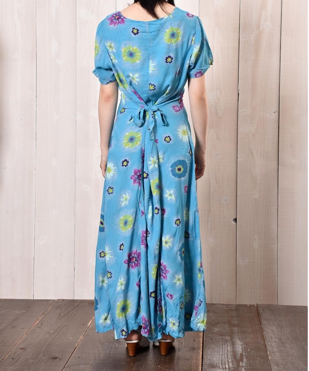 Front Open Flower Pattern One Pieceòԡ֥롼ϥͥ