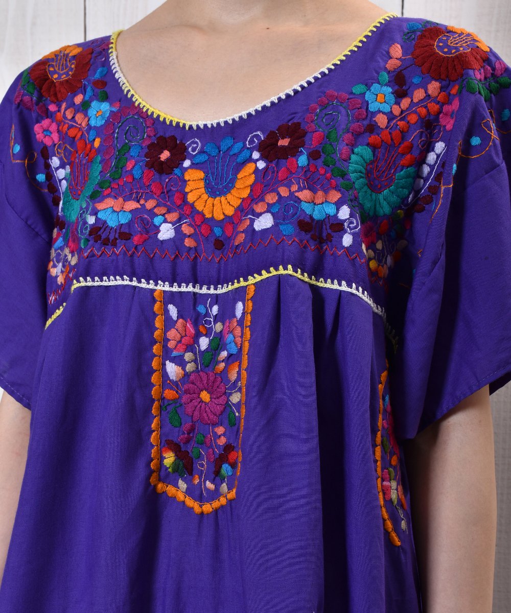 Made in Mexico Ethnic Flower pattern One Pieceåᥭ ˥åԡѡץϥͥ